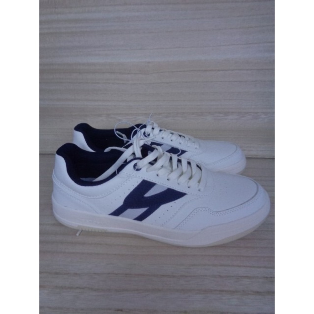 Tretorn Men's Dennis‎ Classic White/Navy Sneaker Lowtop Shoes Mens Size 8